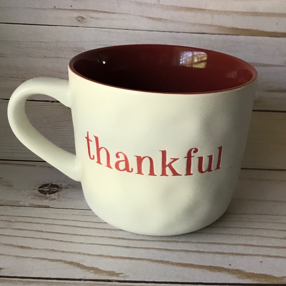 Thankful Threshold Stoneware Coffee Mug  14oz